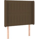  box spring s madracem LED tamnosmeđi 80 x 200 cm tkanina | shoptok.hr