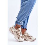 Boto Women's Lace-Up Sports Shoes Beige Emare | Shoptok.si