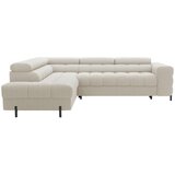 P & B KOTNA SEDEŽNA GARNITURA, plišast material krem barve | Shoptok.si