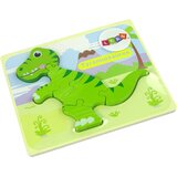  Wooden Isanosaurus Green Dinosaur Puzzle | Shoptok.si