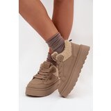 Big Star Women's Platform Sneakers With Sheepskin | Shoptok.si