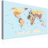  Slika - World Map: Travel with Me 60x40 Cijene