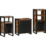 vidaXL Set namještaja za kupaonicu 3 pcs Čvrsto reciklirano drvo | shoptok.hr