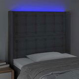  Uzglavlje tamnosivo 83 x 16 x 118/128 cm od tkanine | shoptok.hr