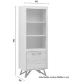 Bessagi Home Vitrina Emilio, Barva Hrasta | Shoptok.si