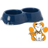 Moderna double Smarty Bowl Medium Blue Berry 2x645ml,Dupla Činija Za Pse i Mačke Cene