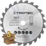 Trotec Set listova kružne pile Ø 190 mm (24 zuba), 3-dijelni; za drvo | Eponuda.ba