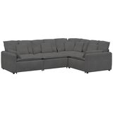  Modularna sofa s jastucima, korduro tkanina, tamno siva | Eponuda.com