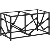 Maison Chic Klubska mizica - kavna mizica - Nizka mizica s stekleno površino 78,5x40x41 cm jeklo, (21752898) Cene