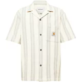 Carhartt WIP Košulja 'Dodson' svijetlosiva / vuneno bijela