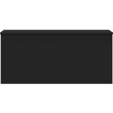  Kutija za pohranu crna 100x42x46 cm od konstruiranog drva | shoptok.hr