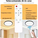 YEXATI LED stropna svetilka 24W z daljincem 29,5cm | Shoptok.si