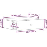 Stolna Stenska stranska miza Dimljen hrast 59 x 34,5 x 17 cm, (5000232499) | Shoptok.si
