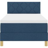  s opruga kutije s jastukom Plava 90 x 200 cm tkanina | shoptok.hr