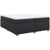 Maison Chic Box spring postelja - Vzmetna postelja z vzmetnico črna 200x200 cm umetno usnje SL4801, (21901292) | Shoptok.si
