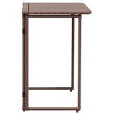 vidaXL Zložljiva vrtna miza Brown 90x51x75 cm Poly Rattan | Shoptok.si