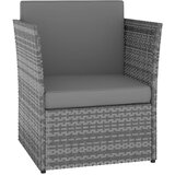 Maison Chic Vrtni Stoli - Stol za vrt in stolček poli ratan antracitne barve JS649, (21877581) | Shoptok.si