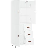  Visoka komoda bijela 69,5x34x180 cm konstruirano drvo | shoptok.hr
