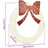 vidaXL Vijenac S LED lampica Topla bijela 120 cm Akril | shoptok.hr