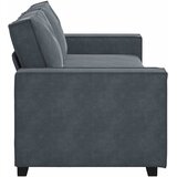  Trosjed Sofa Tamno siva 220x78x84 cm Baršun | Shoptok.si