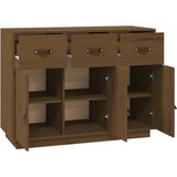  Komoda smeđa boja meda 100 x 40 x 75 cm od masivne borovine | shoptok.hr