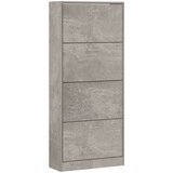 Ormarić Omarica za čevlje betonsko siva 63x24x147 cm inženirski les | Shoptok.si