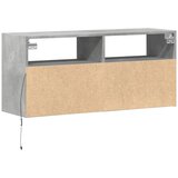  Zidni TV ormarić s LED svjetlima boja betona 100x31x45 cm | Eponuda.com