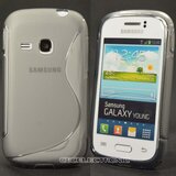  Gumijasti / gel etui S-Line za Samsung Galaxy Young S6310 - sivi Cene