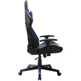 vidaXL Gaming stol črno in modro umetno usnje | Shoptok.si