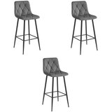 NADO stolica - tamno sivi baršun / crne noge x 3 | shoptok.hr