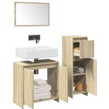 vidaXL 3-dijelni set kupaonskog namještaja boja hrasta sonome drveni Cijene