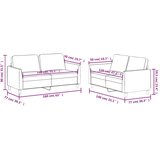  2-dijelni set sofa s jastucima sivi od umjetne kože | shoptok.hr