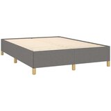  S oprugama i madracem tamnosivi 140x190 cm od tkanine | shoptok.hr