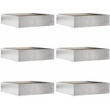  Ograda oko Travnjaka 6 pcs Srebrno 50 x 50 x 13 cm | shoptok.hr