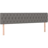  Box spring postelja z vzmetnico LED temno siva 200x200 cm blago, (20726808) | Shoptok.si