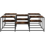  Stolić za kavu boja hrasta 121x121x40 cm od konstruiranog drva | Eponuda.com