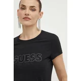 Guess Kratka majica ženska, črna barva, W4GI14 J1314