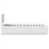  Krevetna konstrukcija Bijela 75 x 190 cm Konstruirano drvo | shoptok.hr