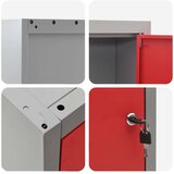  Ormar za alate s policom Crvena i siva 50 x 20 x 55 cm | shoptok.hr