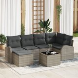 vidaXL 7-dijelni vrtni kauč set s jastučićima sivi poli ratan | shoptok.hr
