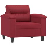vidaXL Fotelja s tabureom crvena boja vina 60 cm od umjetne kože | shoptok.hr