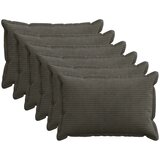  Presvlaka za jastuk 6 kom. HOUTEN Antracit 30 x 50 cm Kord - Antracit 30 x 50 cm 6 Slike