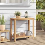  Konzolna stolica Smeđa 80 x 35 x 75 cm Čvrsto teak drvo | shoptok.hr