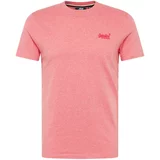 Superdry Majica temno roza / pegasto roza