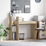  Stol s policom Sonoma hrast 100 x 40 x 90 cm Konstruirano drvo | shoptok.hr