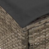  Vrtni otoman Siva i tamno siva 80 x 38 x 45 cm PE ratan | shoptok.hr