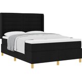  s opruga kutije s madracem Crna 140 x 200 cm tkanina | shoptok.hr