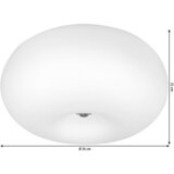 Eglo Optica plafonjera/2 nikl-mat/opal-mat Cijene