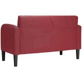  Loveseat kavč vinsko rdeča 110 cm umetno usnje, (21749677) | Shoptok.si