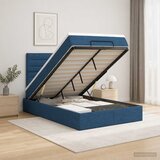  Krevet od pjene s madracem i LED-om Plava 120 x 190 cm Tkanina | shoptok.hr